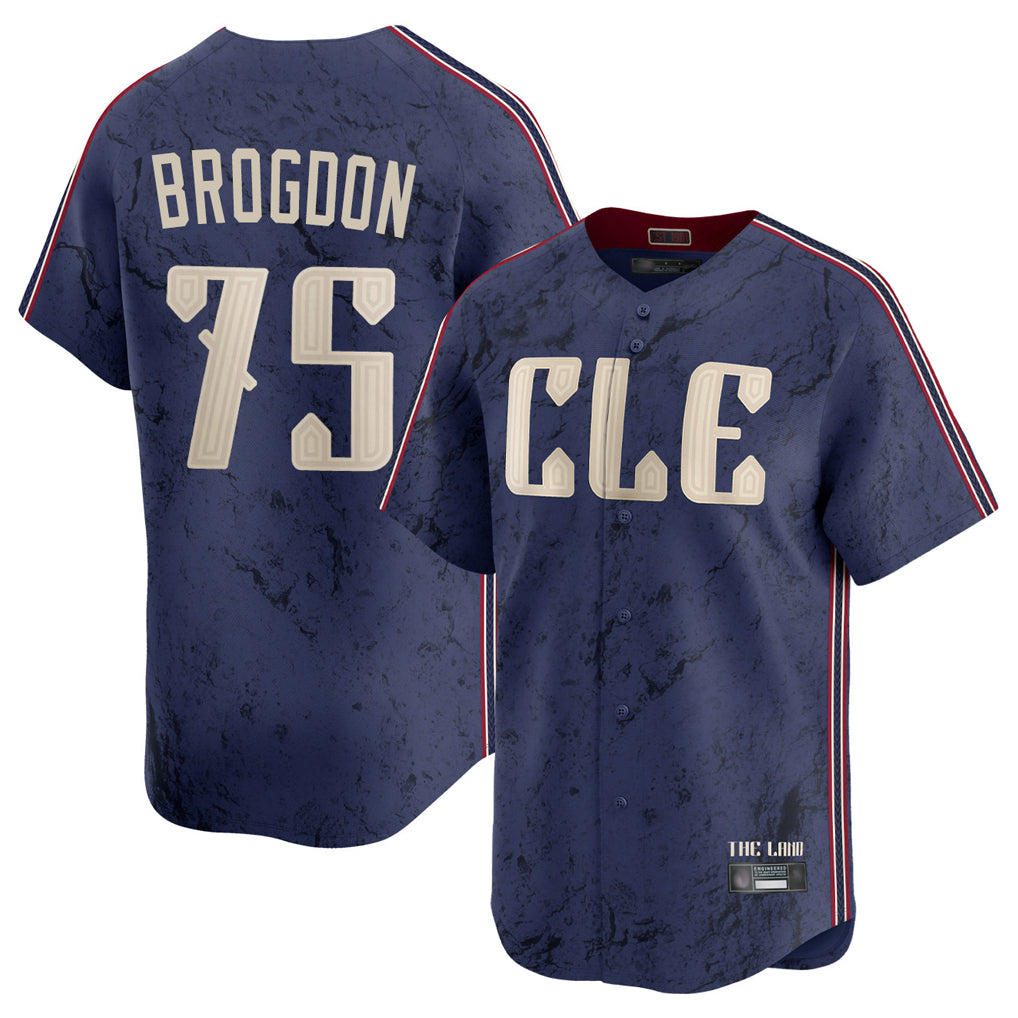 Ndoa C.Guardians #75 Connor Brogdon Player Navy City Connect Limited Home Stitched Jerseys