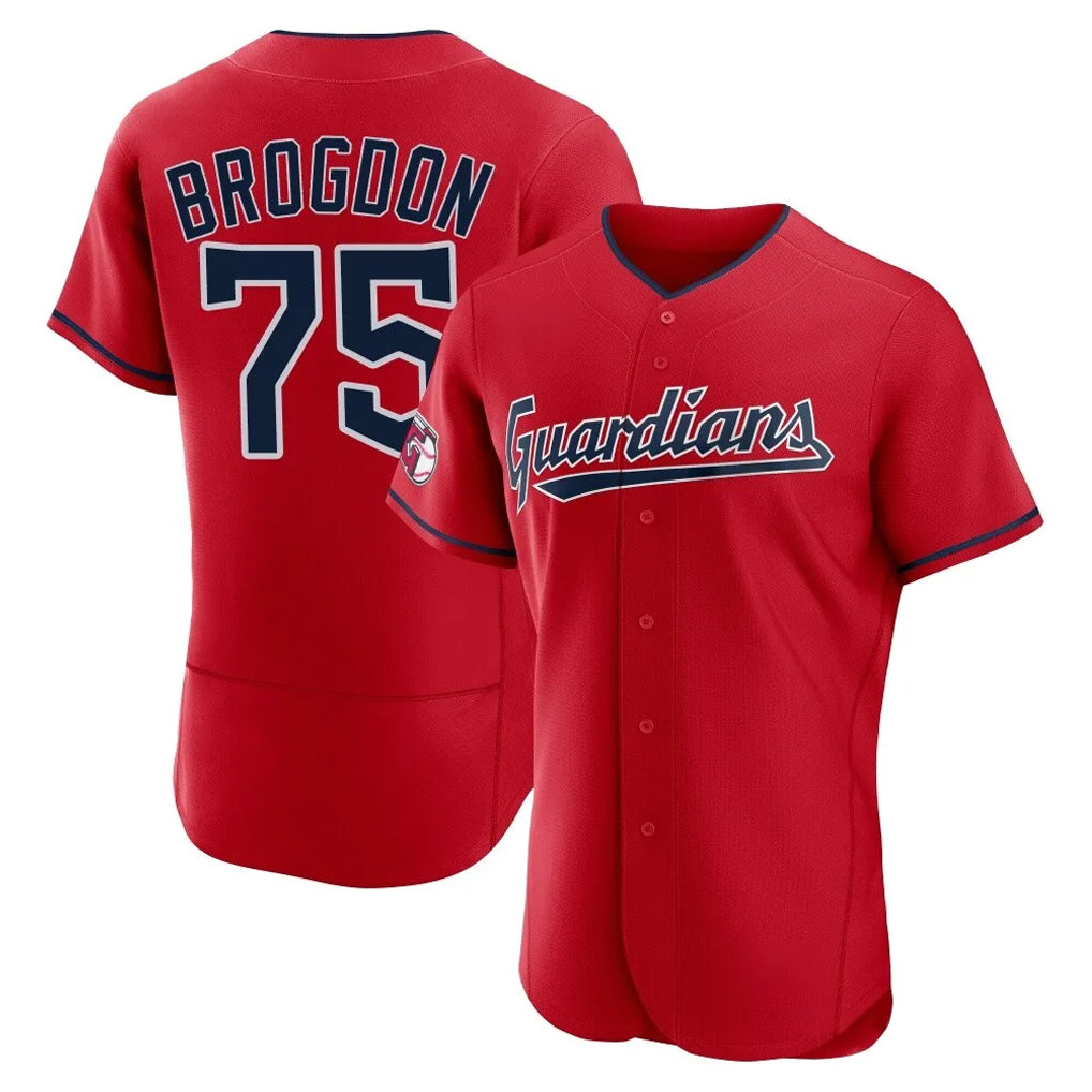 Ndoa C.Guardians #75 Connor Brogdon Player Red Limited Elite Home Stitched Jerseys