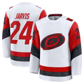 Ndoa C.Hurricanes #24 Seth Jarvis White Away Premium Stitched Jerseys