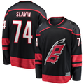 Ndoa C.Hurricanes #74 Jaccob Slavin Black Home Breakaway Player Stitched Jerseys