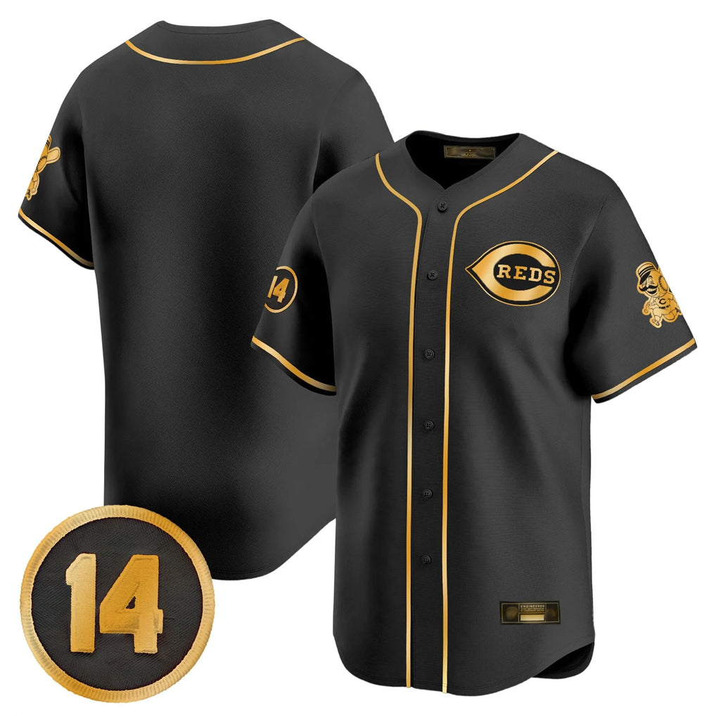 Ndoa C.Reds Black-Gold Vapor Premier Limited Home Blank Player Stitched Jerseys