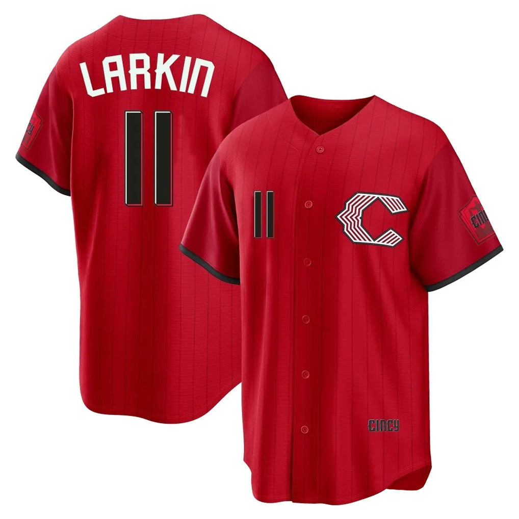 Ndoa C.Reds #11 Barry Larkin Player Red 2026 City Connect Home Game Stitched Jerseys