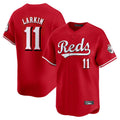 Ndoa C.Reds #11 Barry Larkin Player Red Home Limited Stitched Jerseys