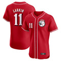 Ndoa C.Reds #11 Barry Larkin Player Red Limited Elite Home Game Stitched Jerseys