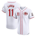 Ndoa C.Reds #11 Barry Larkin Player White Limited Elite Home Stitched Jerseys