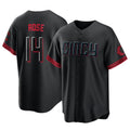 Ndoa C.Reds #14 Pete Rose Player Black City Connect Home Game Stitched Jerseys