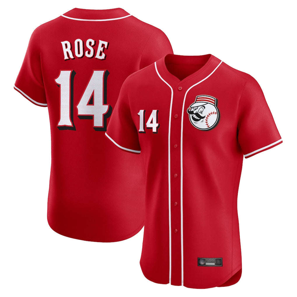 Ndoa C.Reds #14 Pete Rose Player Red Limited Elite Home Game Stitched Jerseys
