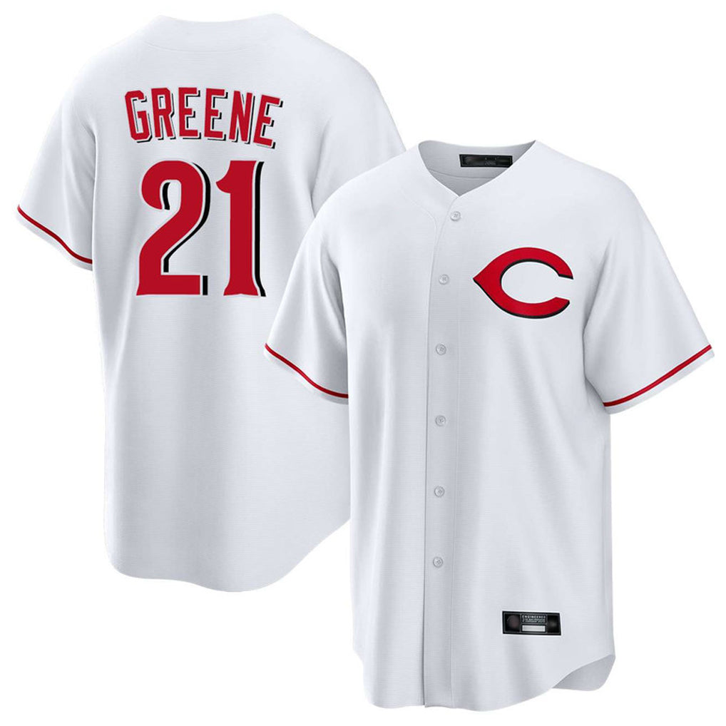 Ndoa C.Reds #21 Hunter Greene Player White Home Game Stitched Jerseys