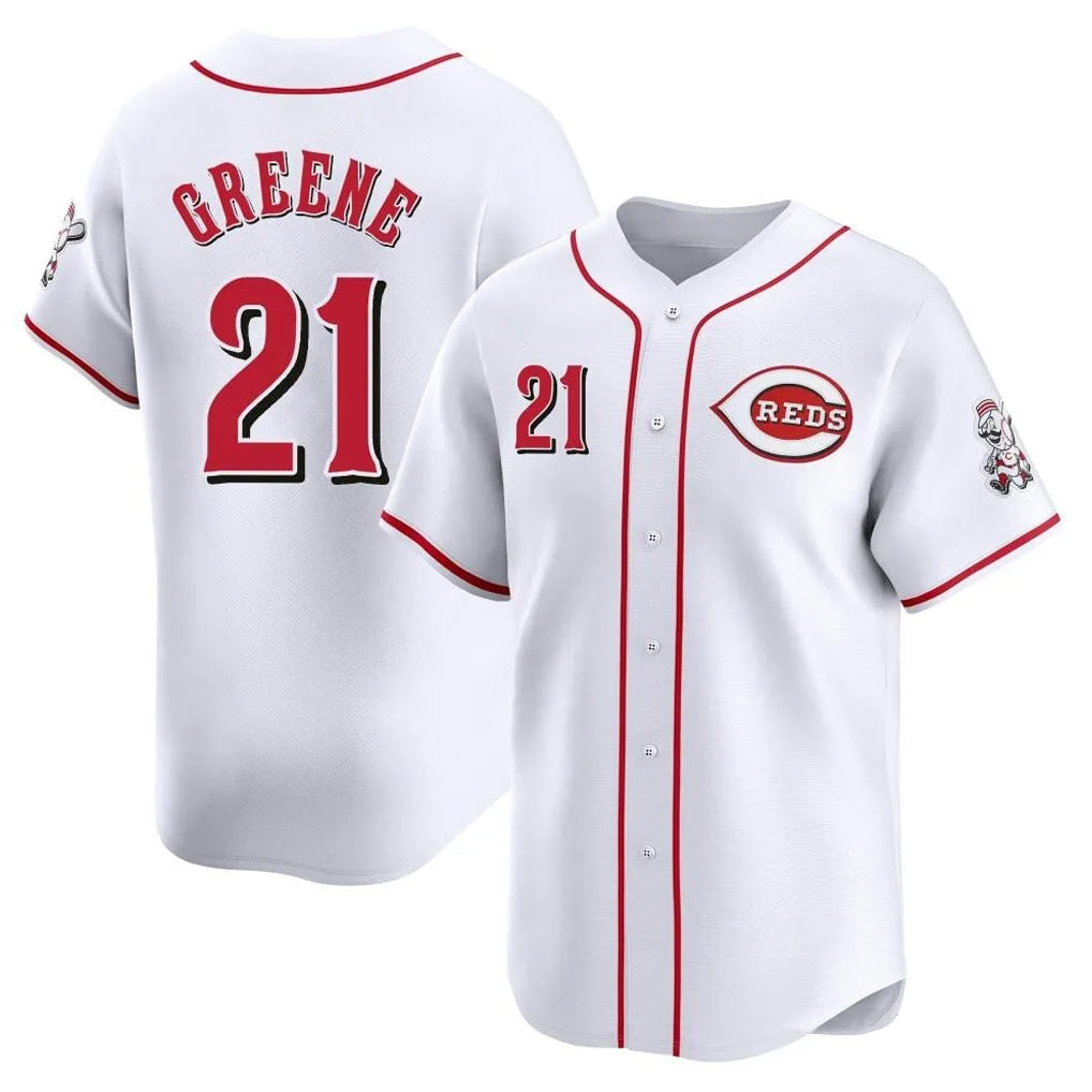 Ndoa C.Reds #21 Hunter Greene Player White Home Limited Stitched Jerseys