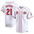 Ndoa C.Reds #21 Hunter Greene Player White Home Limited Stitched Jerseys