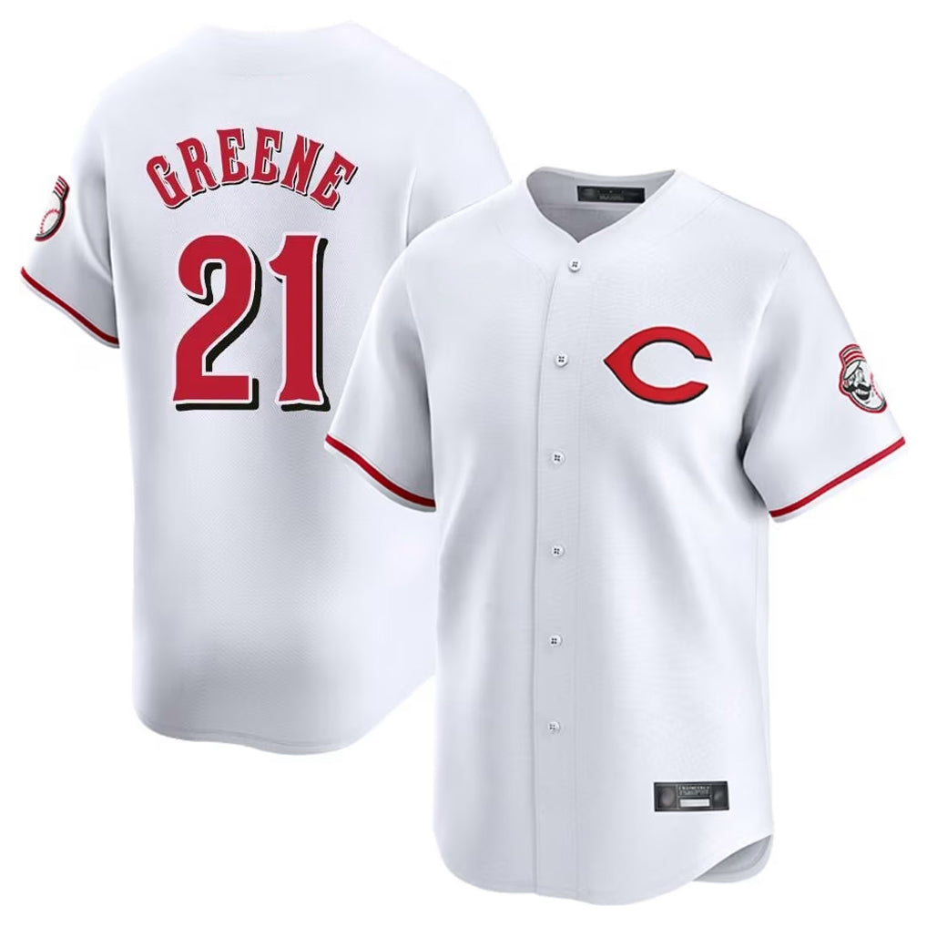 Ndoa C.Reds #21 Hunter Greene Player White Limited Home Stitched Jerseys