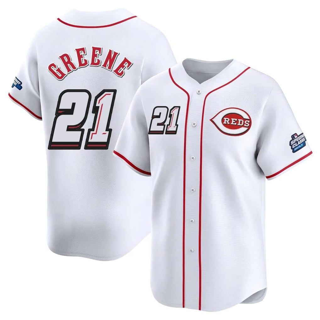 Ndoa C.Reds #21 Hunter Greene Player White Speedway Classic Home Limited Stitched Jerseys