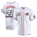 Ndoa C.Reds #21 Hunter Greene Player White Speedway Classic Home Limited Stitched Jerseys