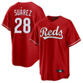 Ndoa C.Reds #28 Eugenio Su¡§¡érez Player Red Home Game Stitched Jerseys