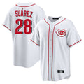 Ndoa C.Reds #28 Eugenio Su¡§¡érez Player White Game Home Stitched Jerseys