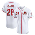 Ndoa C.Reds #28 Eugenio Su¡§¡érez Player White Limited Elite Home Stitched Jerseys