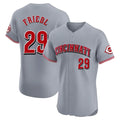 Ndoa C.Reds #29 TJ Friedl Player Gray Limited Elite Home Stitched Jerseys