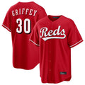 Ndoa C.Reds #30 Ken Griffey Player Red Home Game Stitched Jerseys