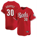 Ndoa C.Reds #30 Ken Griffey Player Red Home Limited Stitched Jerseys