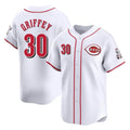 Ndoa C.Reds #30 Ken Griffey Player White Home Limited Stitched Jerseys
