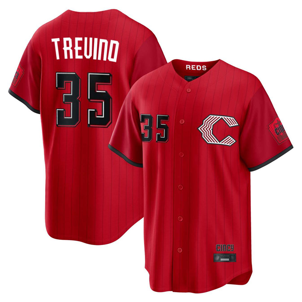 Ndoa C.Reds #35 Jose Trevino Player Red 2026 City Connect Home Game Stitched Jerseys