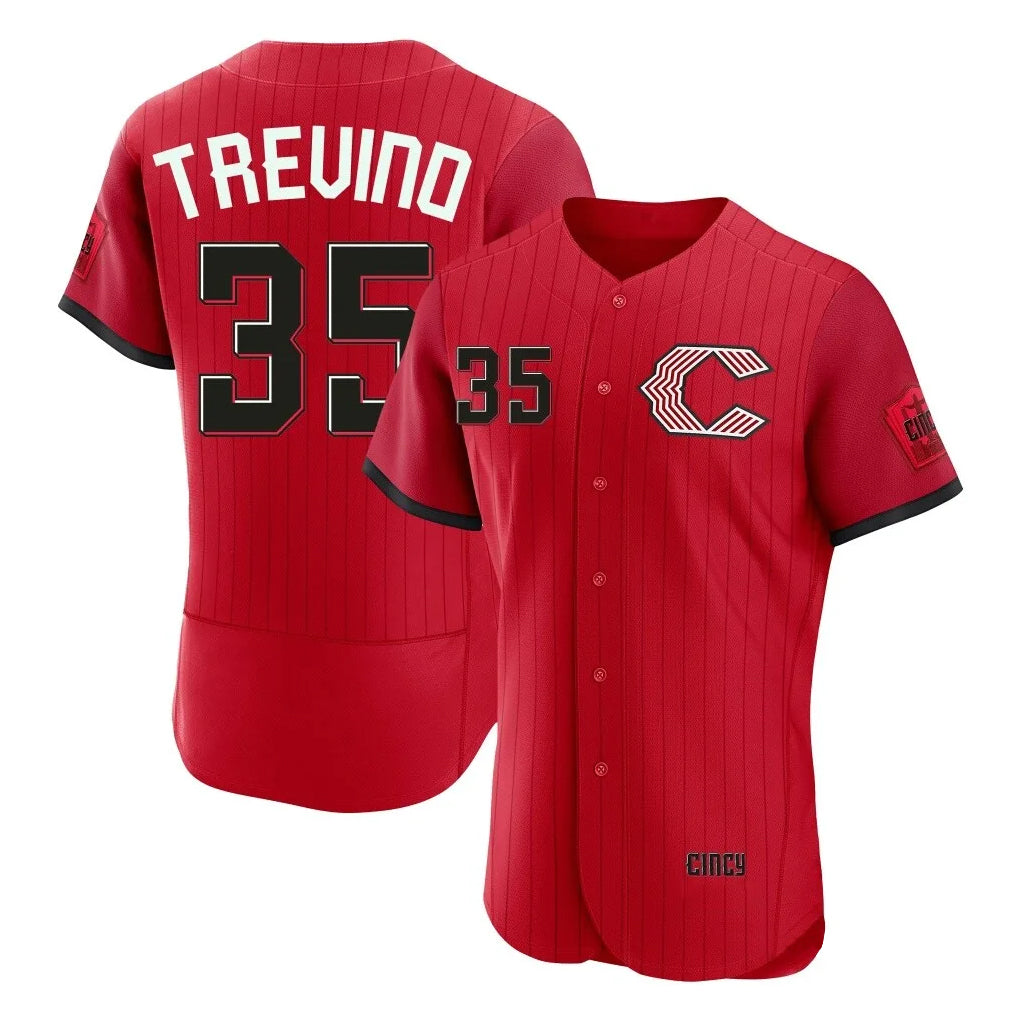 Ndoa C.Reds #35 Jose Trevino Player Red 2026 City Connect Limited Elite Home Stitched Jerseys