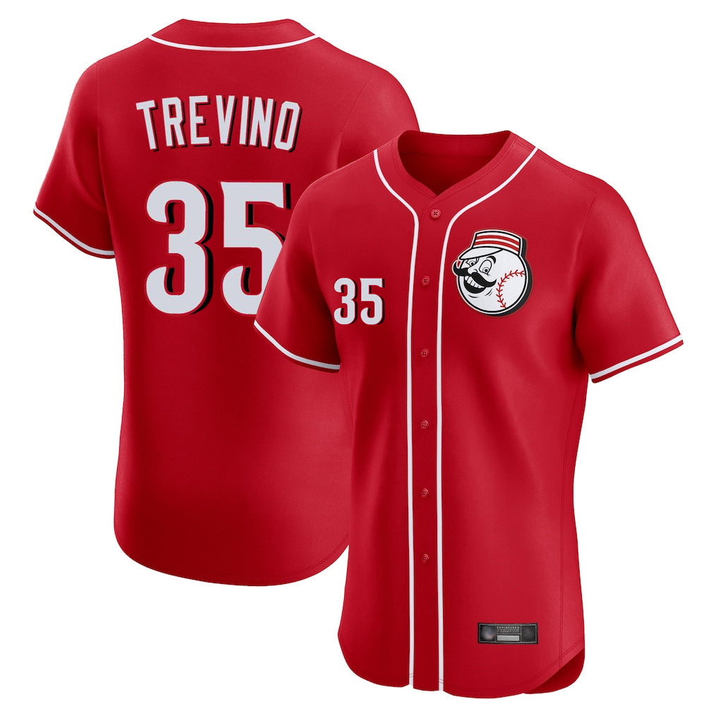 Ndoa C.Reds #35 Jose Trevino Player Red Limited Elite Home Game Stitched Jerseys
