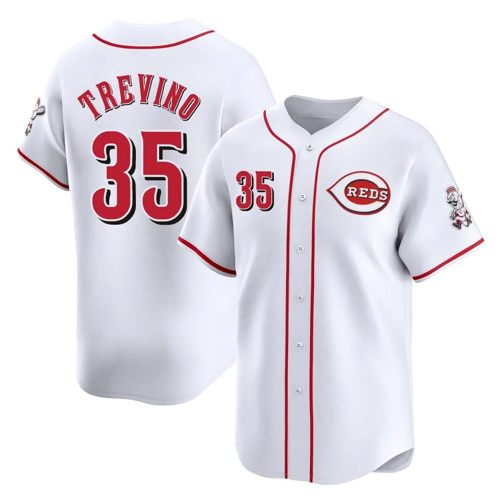 Ndoa C.Reds #35 Jose Trevino Player White Home Limited Stitched Jerseys