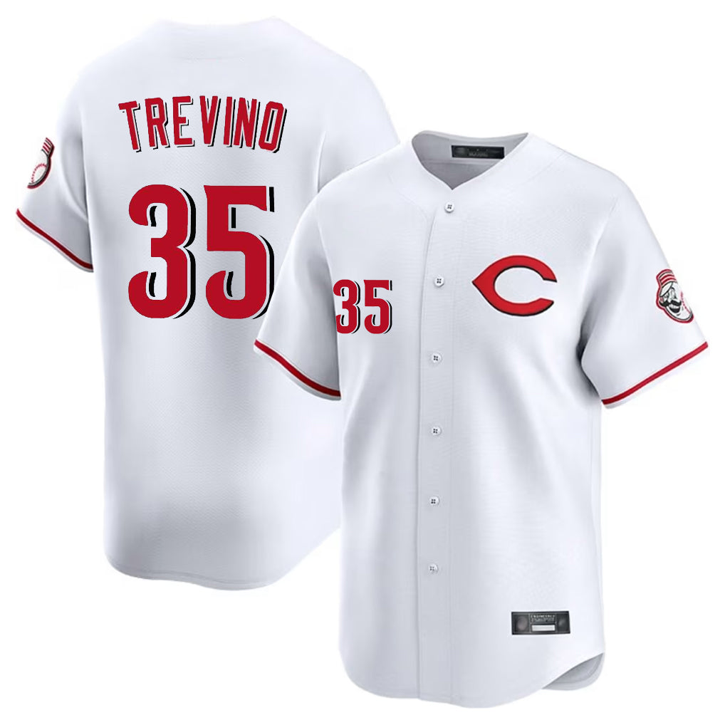 Ndoa C.Reds #35 Jose Trevino Player White Limited Home Stitched Jerseys