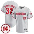 Ndoa C.Reds #37 Tyler Stephenson Player Gray Vapor Premier Limited Home Stitched Jerseys