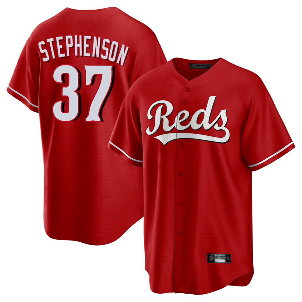 Ndoa C.Reds #37 Tyler Stephenson Player Red Home Game Stitched Jerseys