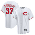 Ndoa C.Reds #37 Tyler Stephenson Player White Home Game Stitched Jerseys