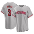 Ndoa C.Reds #3 Ke'Bryan Hayes Player Gray Home Game Stitched Jerseys