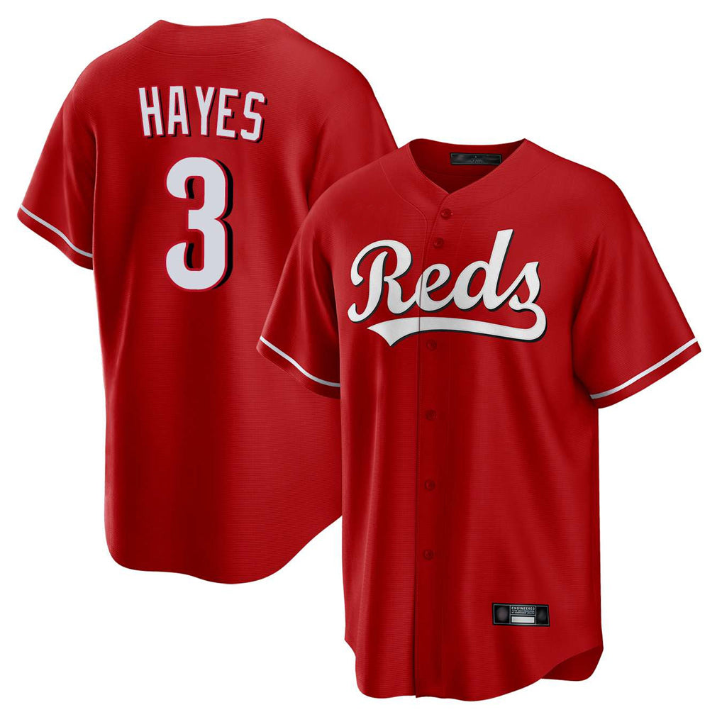 Ndoa C.Reds #3 Ke'Bryan Hayes Player Red Home Game Stitched Jerseys