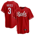 Ndoa C.Reds #3 Ke'Bryan Hayes Player Red Home Game Stitched Jerseys