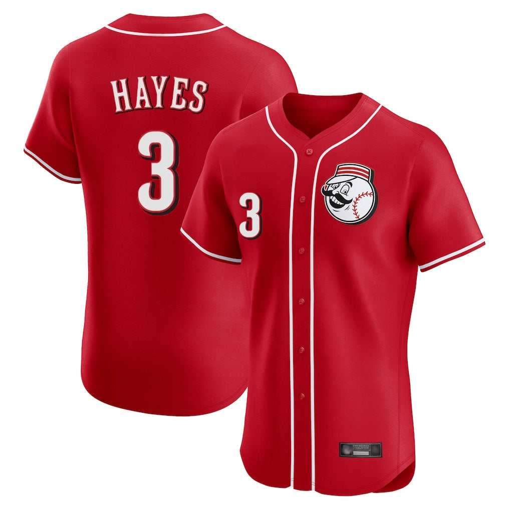 Ndoa C.Reds #3 Ke'Bryan Hayes Player Red Limited Elite Home Game Stitched Jerseys