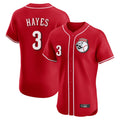 Ndoa C.Reds #3 Ke'Bryan Hayes Player Red Limited Elite Home Game Stitched Jerseys