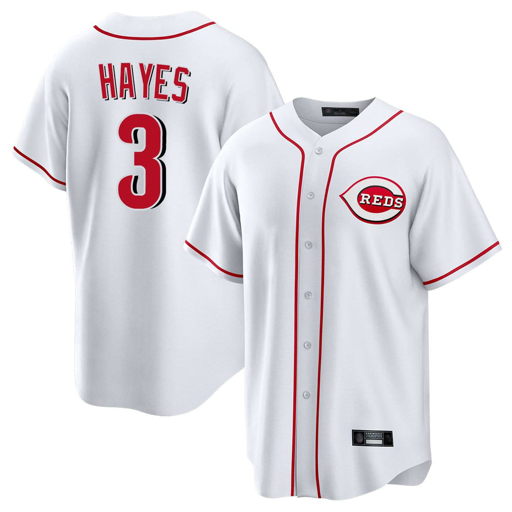 Ndoa C.Reds #3 Ke'Bryan Hayes Player White Game Home Stitched Jerseys
