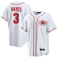 Ndoa C.Reds #3 Ke'Bryan Hayes Player White Game Home Stitched Jerseys