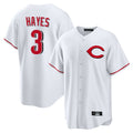 Ndoa C.Reds #3 Ke'Bryan Hayes Player White Home Game Stitched Jerseys