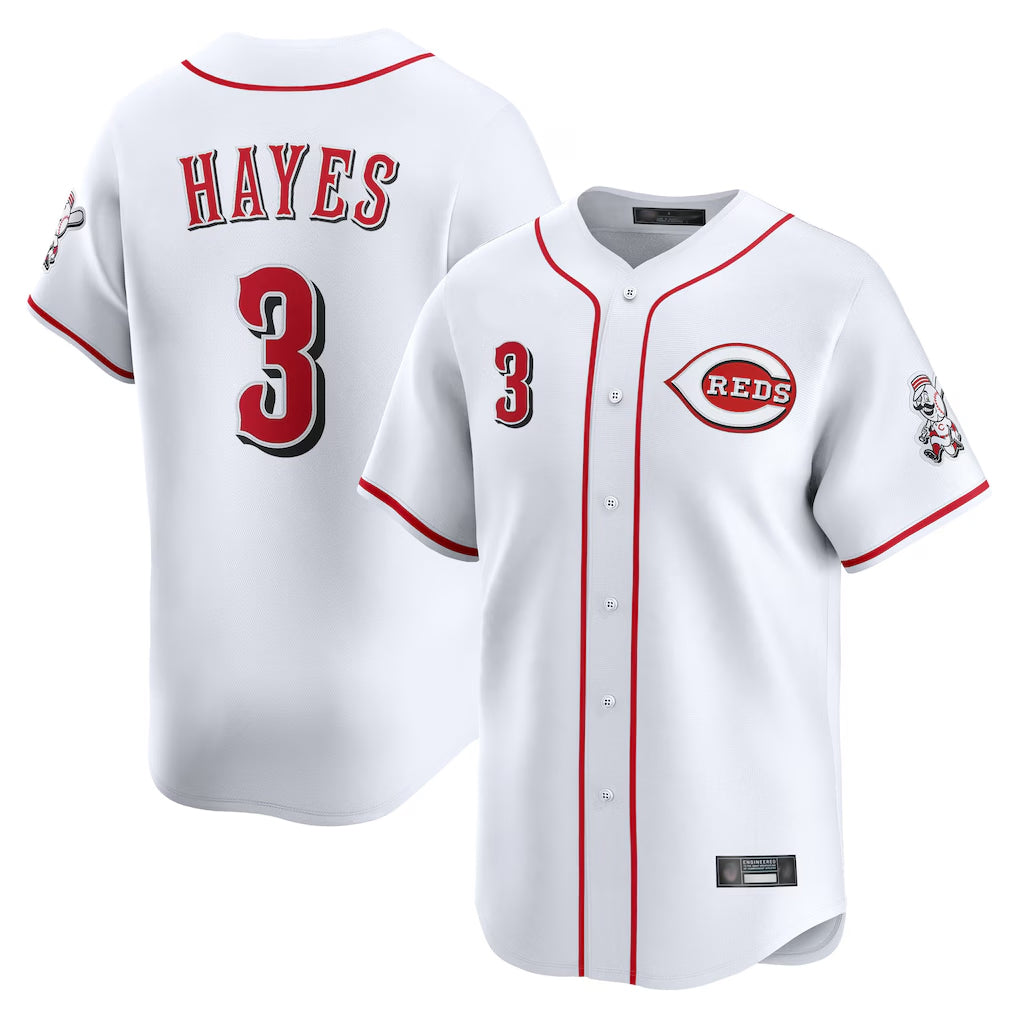 Ndoa C.Reds #3 Ke'Bryan Hayes Player White Home Limited Stitched Jerseys