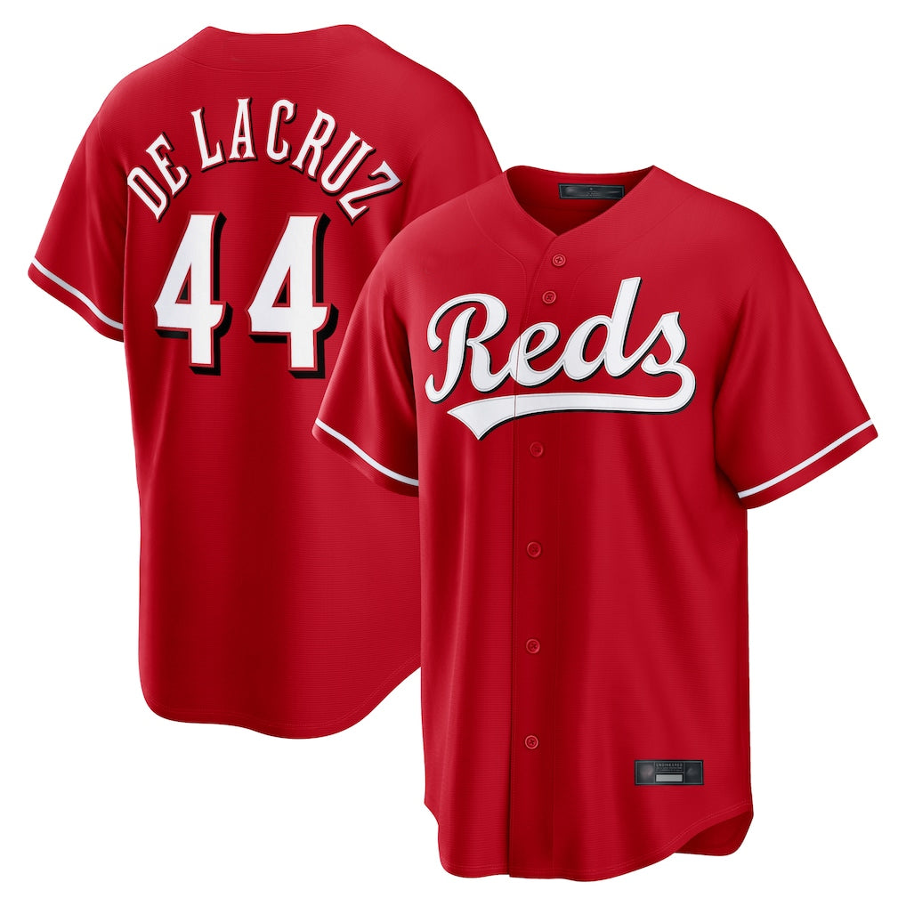Ndoa C.Reds #44 Elly De La Cruz Player Red Home Game Stitched Jerseys