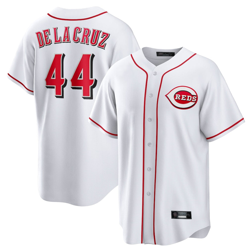 Ndoa C.Reds #44 Elly De La Cruz Player White Game Home Stitched Jerseys