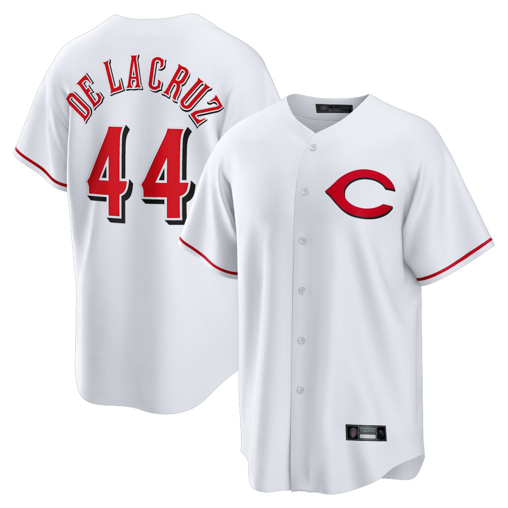 Ndoa C.Reds #44 Elly De La Cruz Player White Home Game Stitched Jerseys