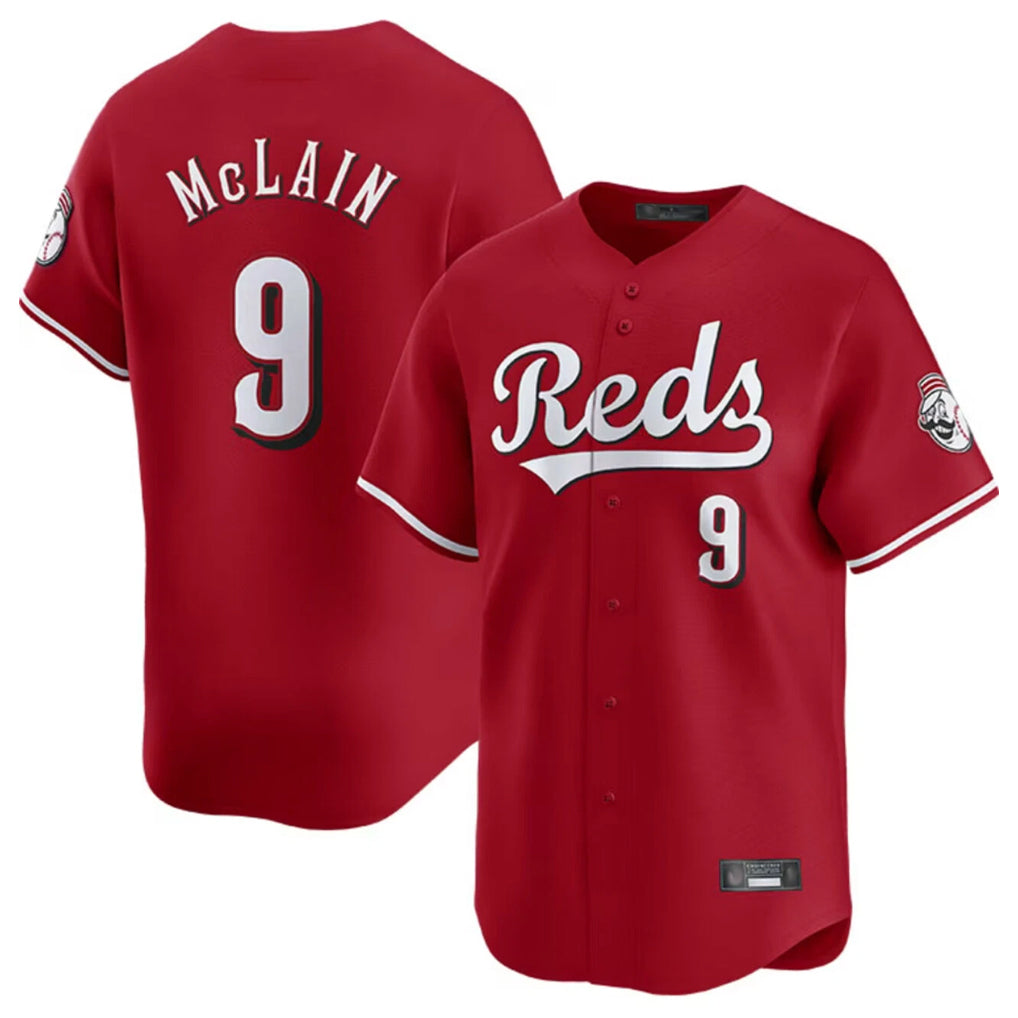 Ndoa C.Reds #9 Matt McLain Player Red Home Limited Stitched Jerseys