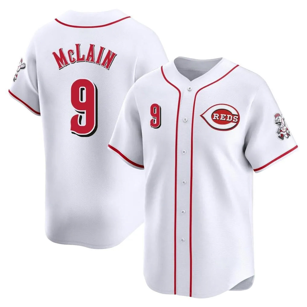 Ndoa C.Reds #9 Matt McLain Player White Home Limited Stitched Jerseys