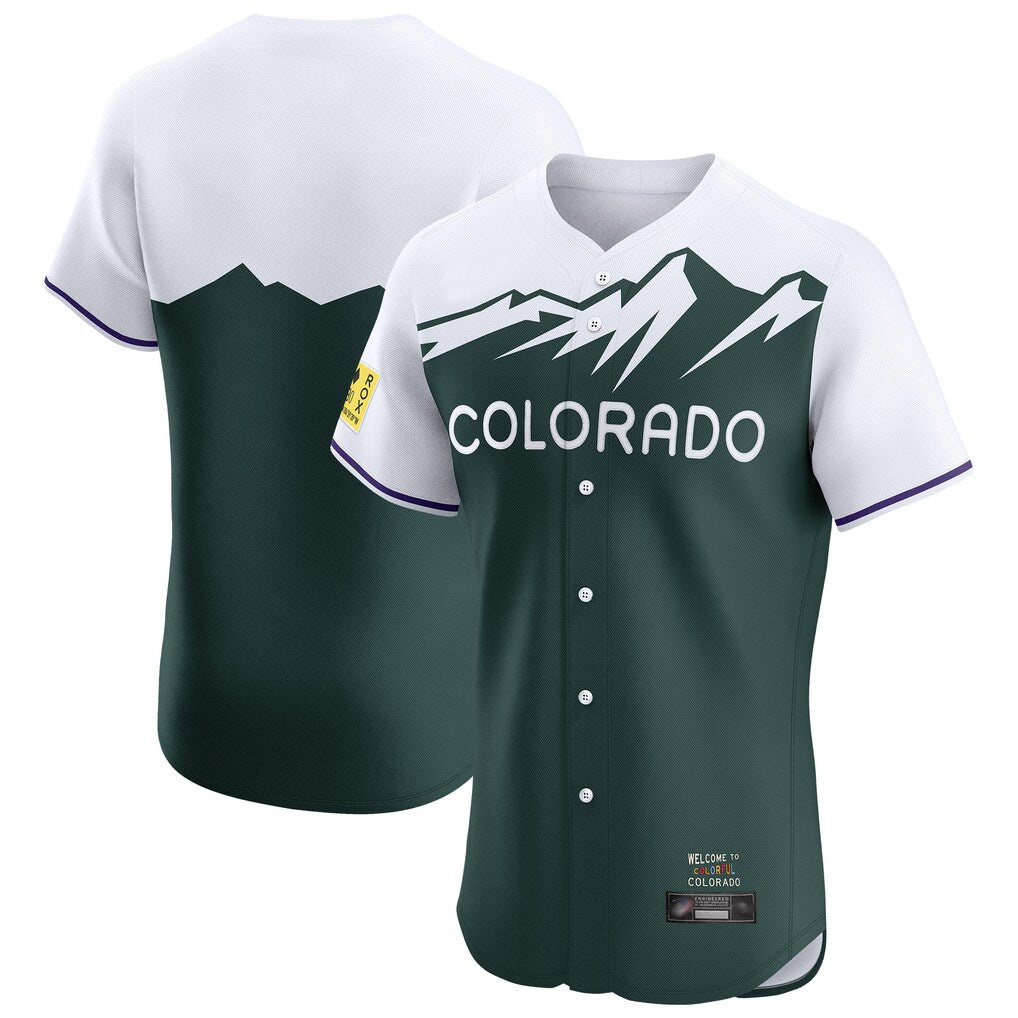 Ndoa C.Rockies Green City Connect Limited Elite Home Blank Player Stitched Jerseys