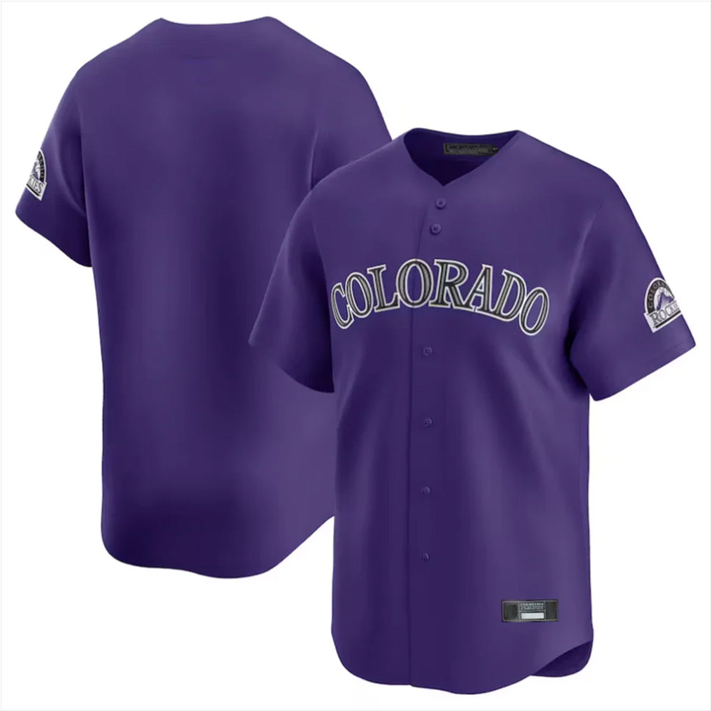 Ndoa C.Rockies Purple Limited Home Blank Player Stitched Jerseys