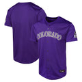 Ndoa C.Rockies Purple Limited Home Game Blank Player Stitched Jerseys
