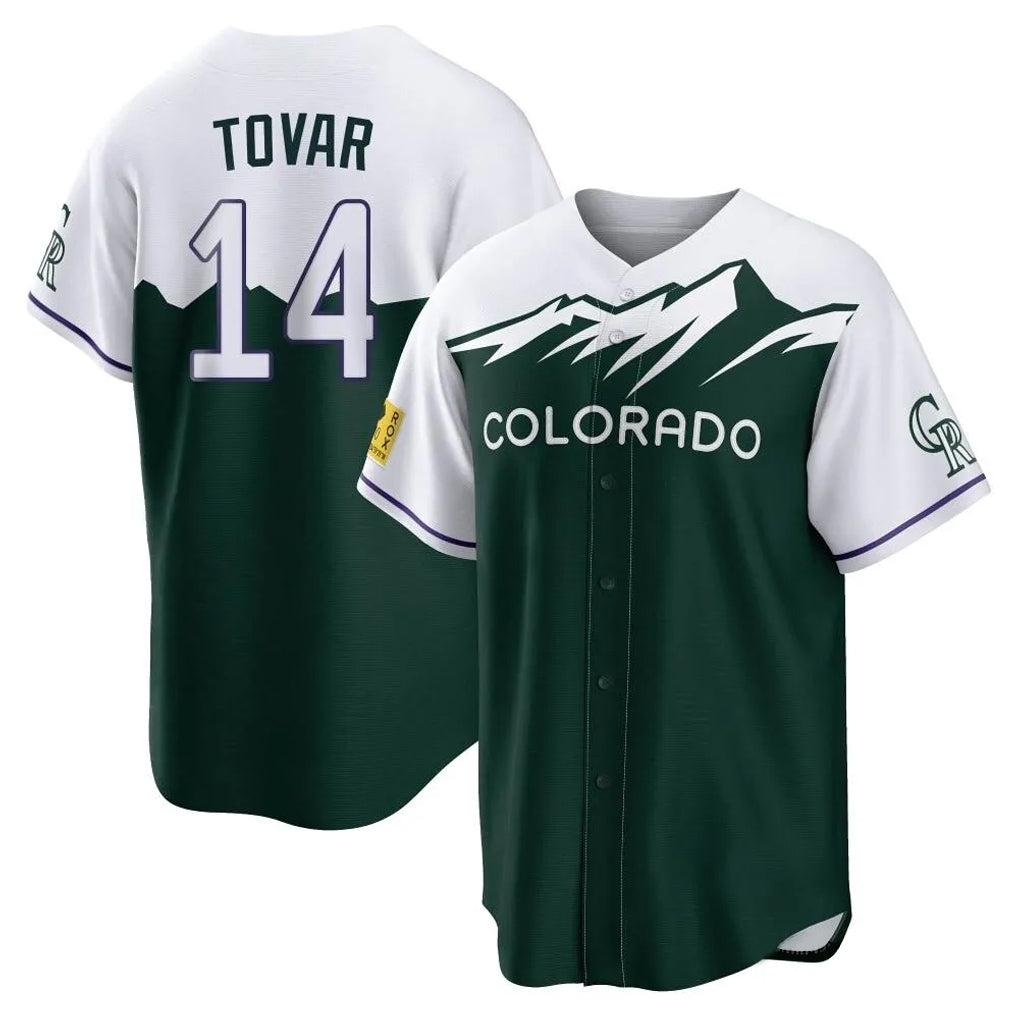 Ndoa C.Rockies #14 Ezequiel Tovar Player Green City Connect Home Game Stitched Jerseys